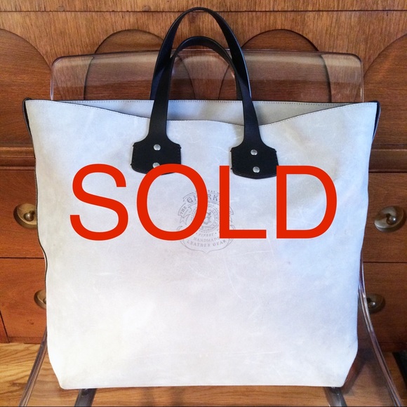 Ghurka Handbags - Ghurka Gray & Black Leather Broadway II Large Tote